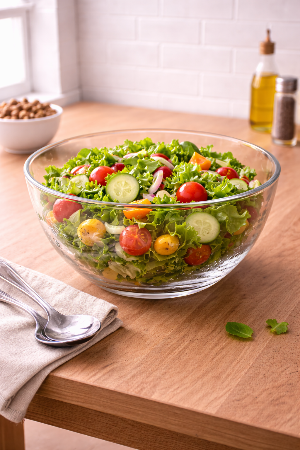 Crystal Glass Serving Bowl