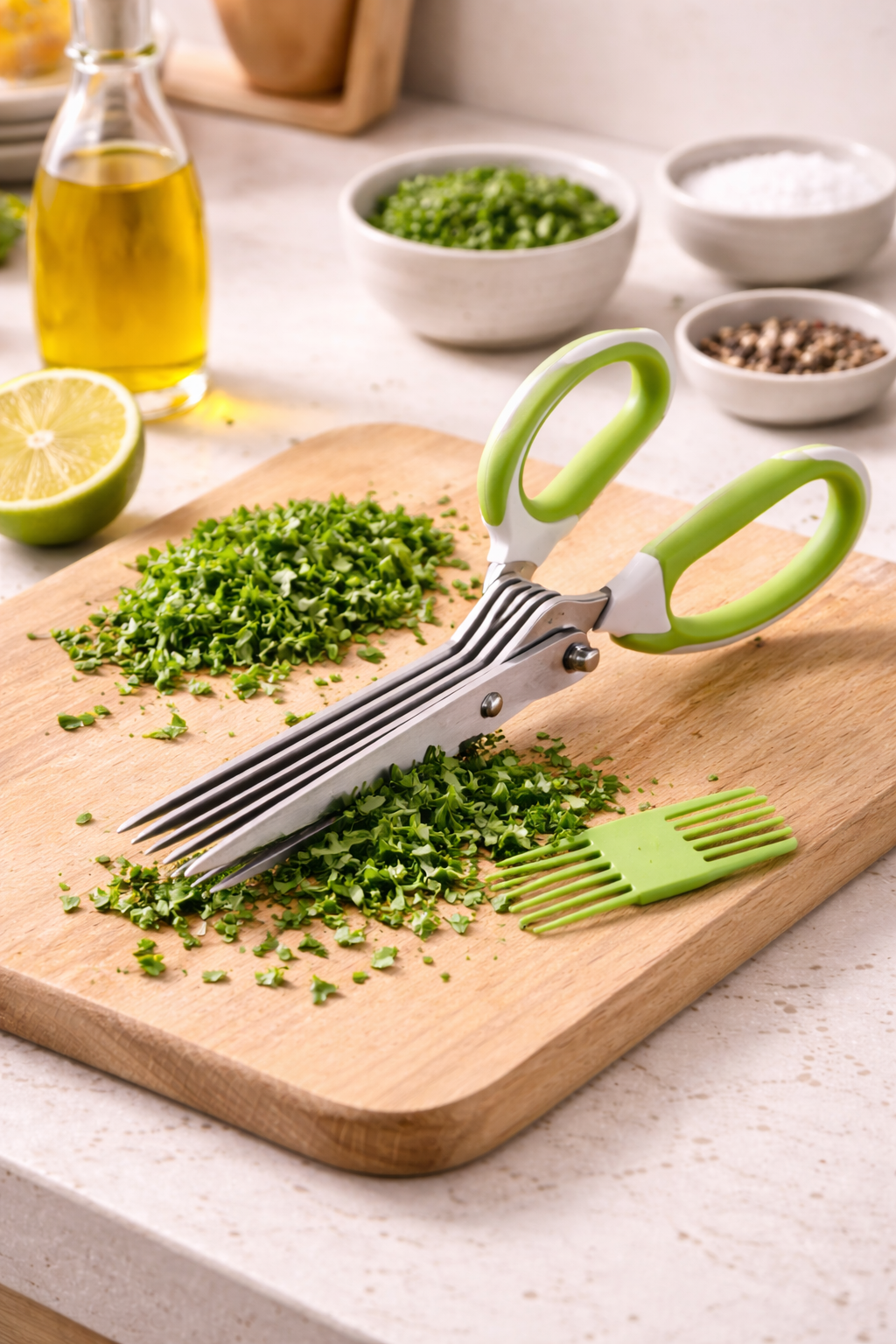Stainless Steel Multi-Blade Herb Scissors